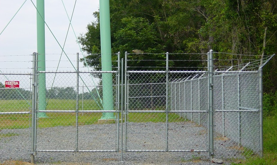 Commercial Fence by a Tower